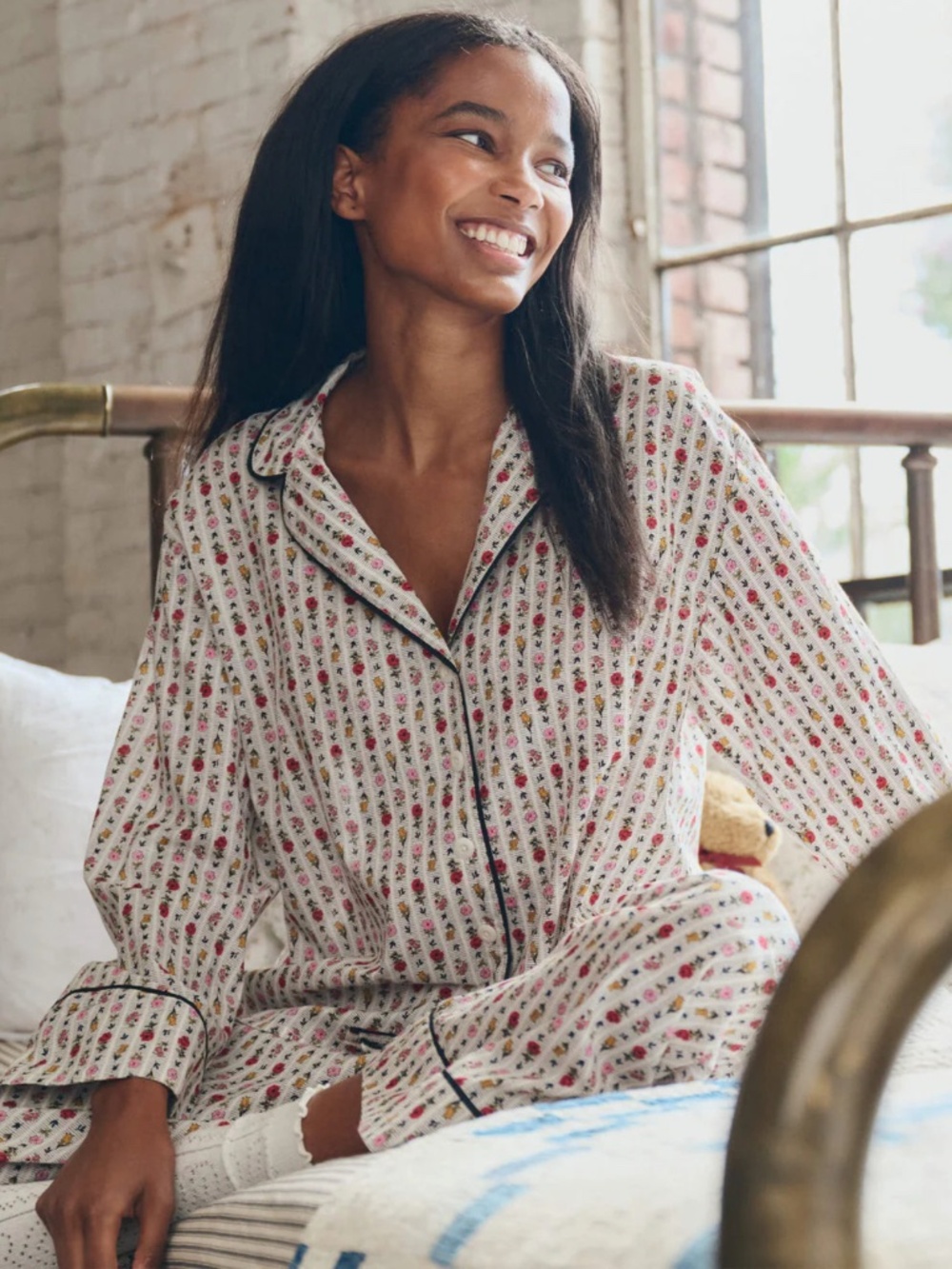 The Pajama Shirt ~ Ribbon Floral